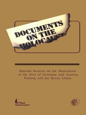 cover image of Documents on the Holocaust